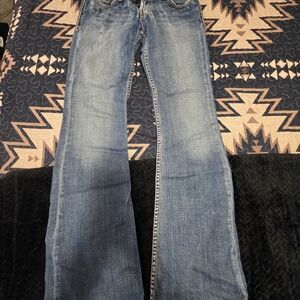 BKE Denim Flare Jeans in Light Blue